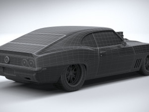 Classic Muscle Car 3D Модель