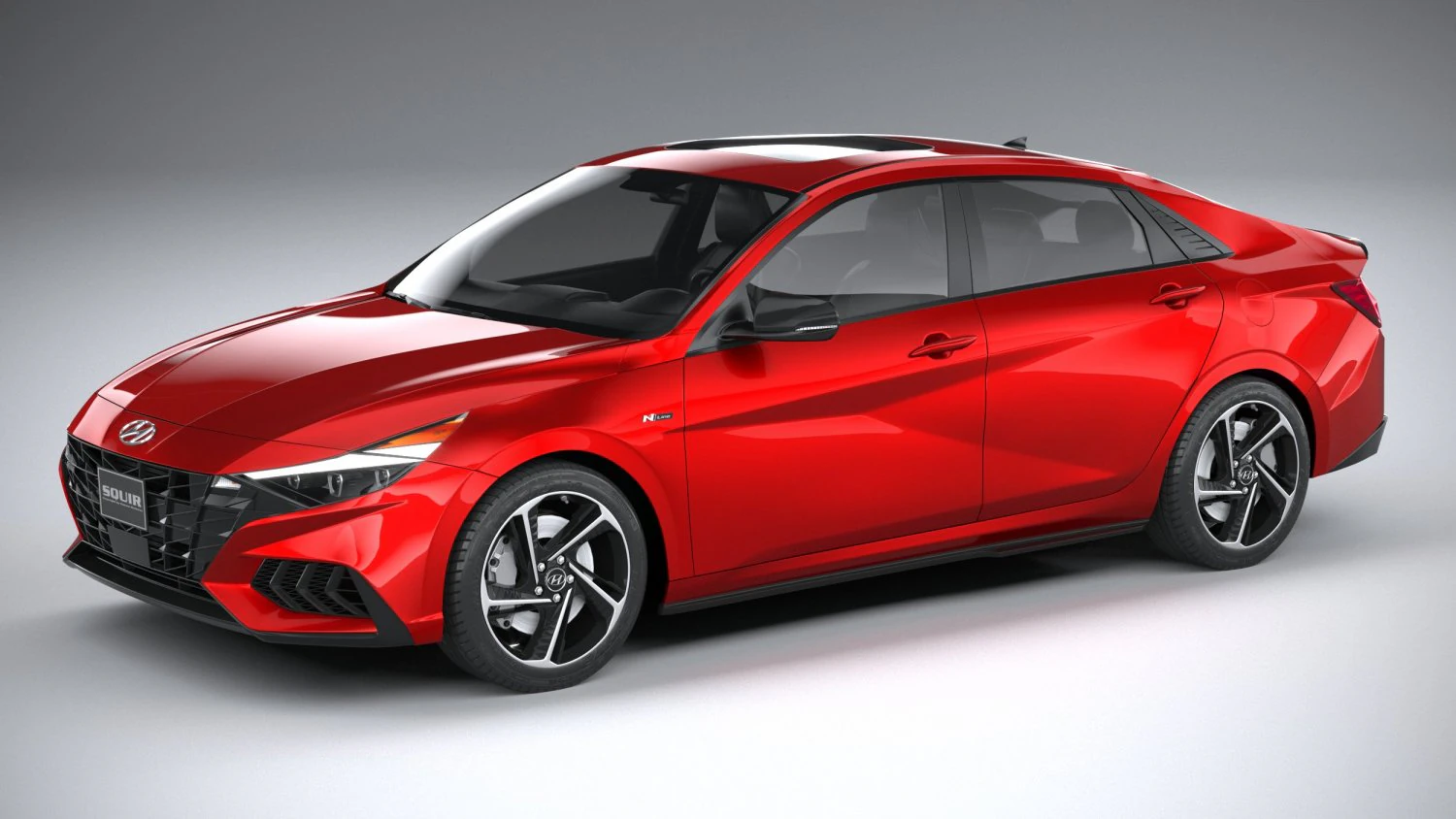 Hyundai Elantra N Line 2021 3D Model .c4d .max .obj .3ds .fbx .stl .blend 