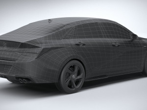 Hyundai Elantra N Line 2021 Modèle 3D