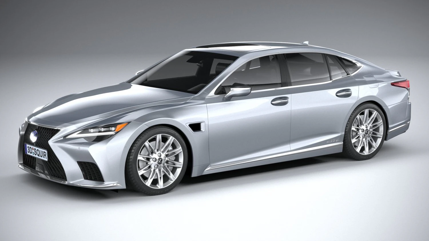 Lexus LS 2021 3D Model .c4d .max .obj .3ds .fbx .stl .blend 