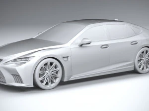 Lexus LS 2021 3D Model