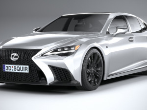 Lexus LS 500H F-Sport 2021 Modello 3D
