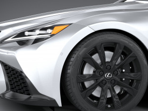 Lexus LS 500H F-Sport 2021 Modello 3D