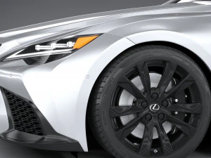 Lexus LS 500H F-Sport 2021 3D Model