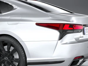 Lexus LS 500H F-Sport 2021 3D Model