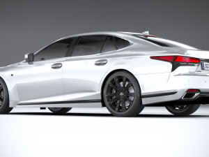 Lexus LS 500H F-Sport 2021 Modello 3D