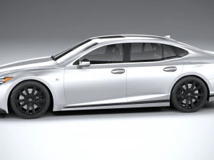 Lexus LS 500H F-Sport 2021 3D Model