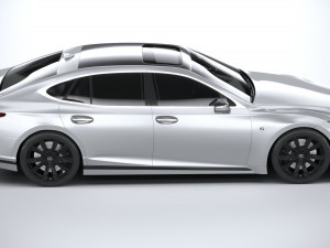 Lexus LS 500H F-Sport 2021 Modello 3D