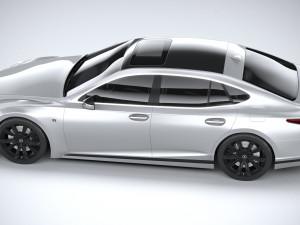 Lexus LS 500H F-Sport 2021 Modello 3D