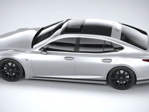 Lexus LS 500H F-Sport 2021 3D Model
