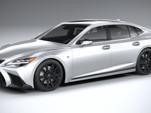 Lexus LS 500H F-Sport 2021 Modello 3D