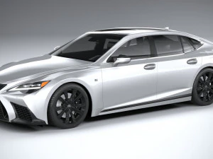 Lexus LS 500H F-Sport 2021 3D Model