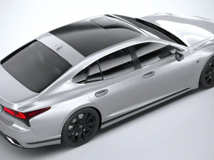 Lexus LS 500H F-Sport 2021 3D Model