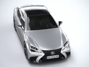 Lexus LS 500H F-Sport 2021 3D Model