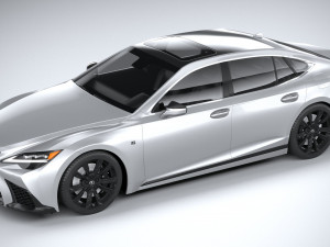 Lexus LS 500H F-Sport 2021 Modello 3D