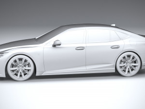 Lexus LS 500H F-Sport 2021 Modello 3D