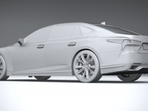 Lexus LS 500H F-Sport 2021 Modello 3D