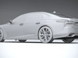 Lexus LS 500H F-Sport 2021 3D Model
