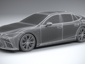 Lexus LS 500H F-Sport 2021 Modello 3D