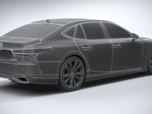Lexus LS 500H F-Sport 2021 Modello 3D