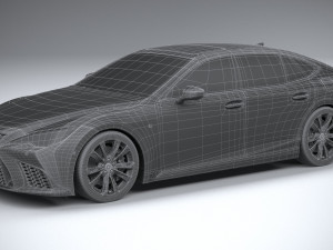 Lexus LS 500H F-Sport 2021 Modello 3D
