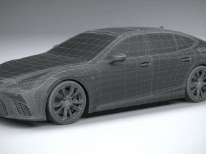 Lexus LS 500H F-Sport 2021 3D Model