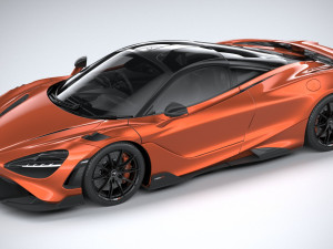 Mclaren 765LT 2021 Model 3D