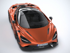 Mclaren 765LT 2021 Model 3D