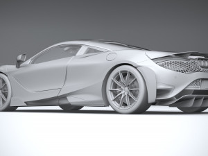 Mclaren 765LT 2021 Model 3D