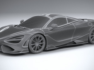 Mclaren 765LT 2021 Model 3D