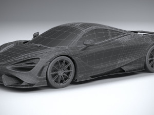 Mclaren 765LT 2021 Model 3D