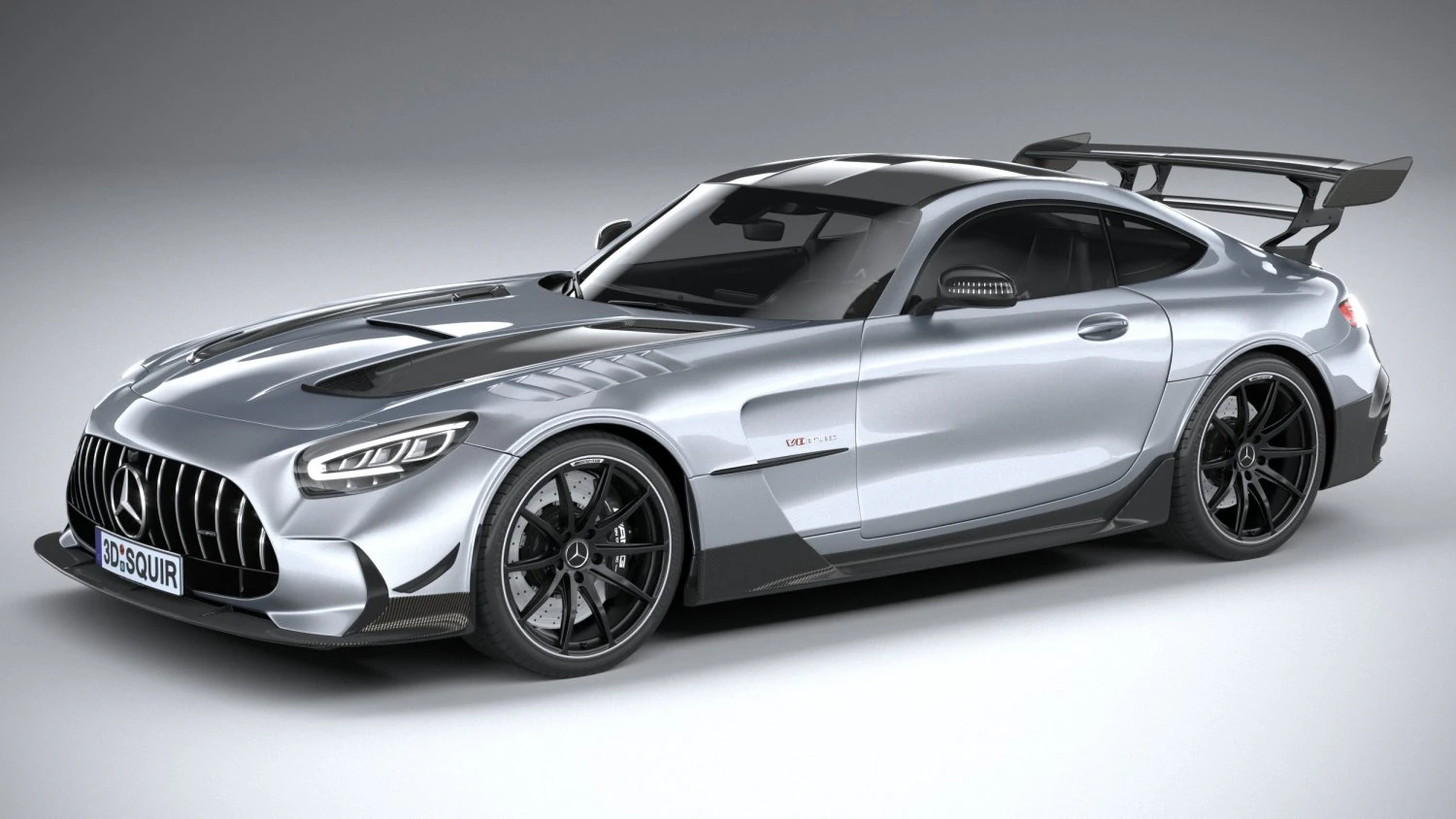 Mercedes-Benz AMG GT Black Series 2021 3D Model .c4d .max .obj .3ds .fbx .stl .blend 