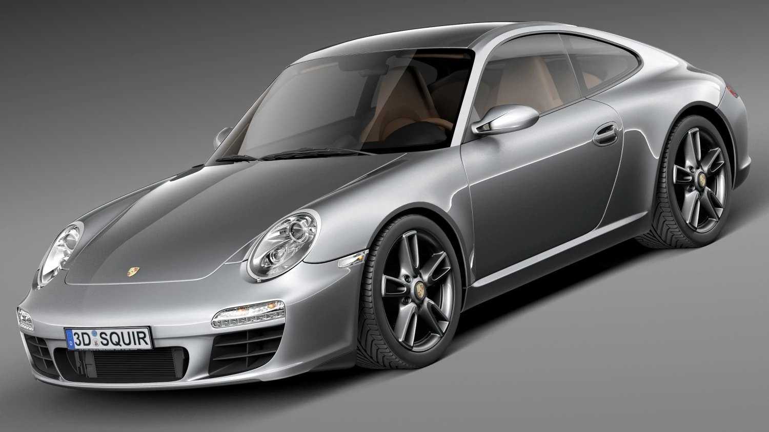 Porsche 911 Carrera 997 Coupe 2011 3D Model .c4d .max .obj .3ds .fbx .stl .blend 