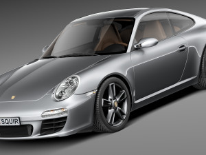 Porsche 911 Carrera 997 Coupe 2011 3D 모델