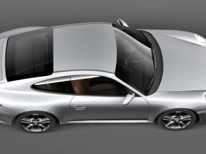 Porsche 911 Carrera 997 Coupe 2011 3D Model