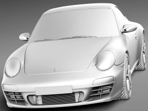 Porsche 911 Carrera 997 Coupe 2011 3D Model