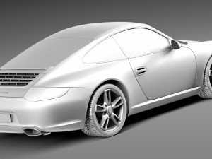 Porsche 911 Carrera 997 Coupe 2011 Modelo 3D