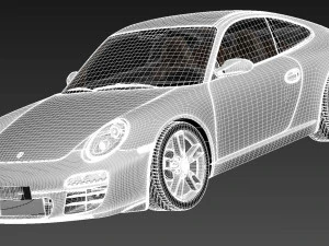 Porsche 911 Carrera 997 Coupe 2011 3D Model