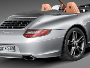 Porsche 911 997 Cabrio 2011 3D Model