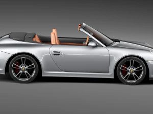 Porsche 911 997 Cabrio 2011 3D Model