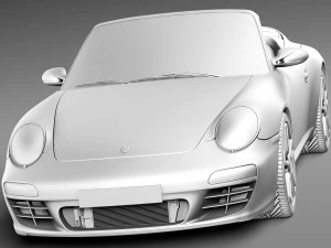 Porsche 911 997 Cabrio 2011 3D Model