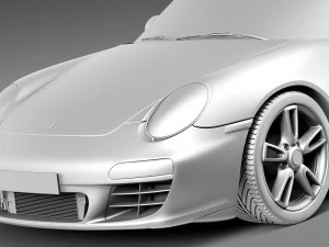 Porsche 911 997 Cabrio 2011 3D Model