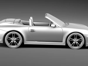 Porsche 911 997 Cabrio 2011 3D Model