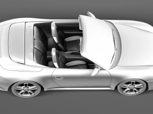 Porsche 911 997 Cabrio 2011 3D Model