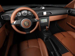 Porsche 911 997 Cabrio 2011 3D Model