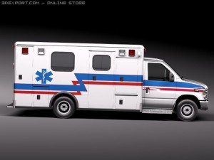 E-450 Ambulance 2011 Model 3D
