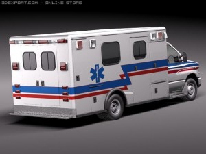 E-450 Ambulance 2011 Model 3D