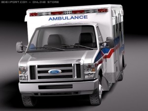 E-450 Ambulance 2011 Model 3D