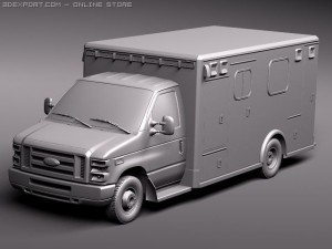 E-450 Ambulance 2011 Model 3D