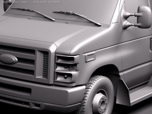 E-450 Ambulance 2011 Model 3D